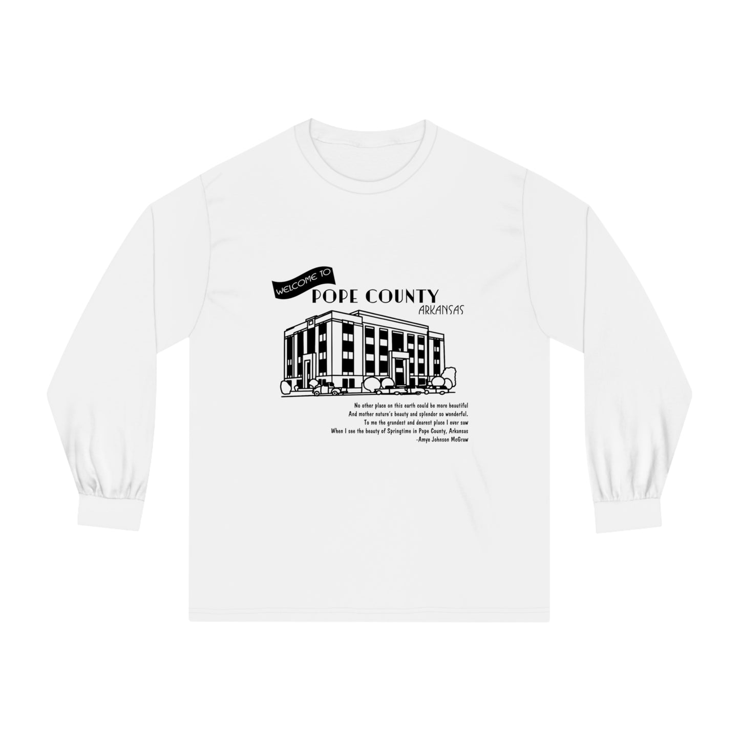 Courthouse Postcard Unisex Classic Long Sleeve T-Shirt