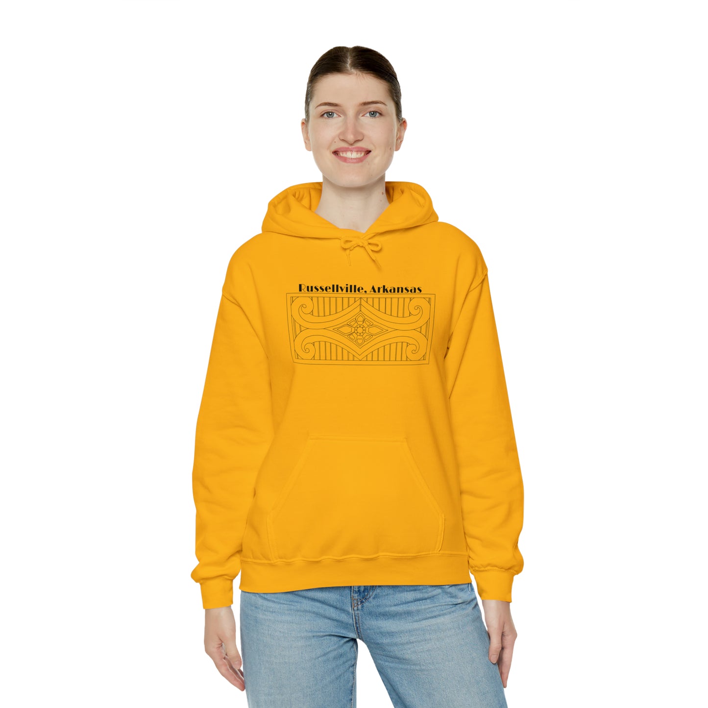 Courthouse Art Deco 2 Unisex Heavy Blend™ Hooded Sweatshirt