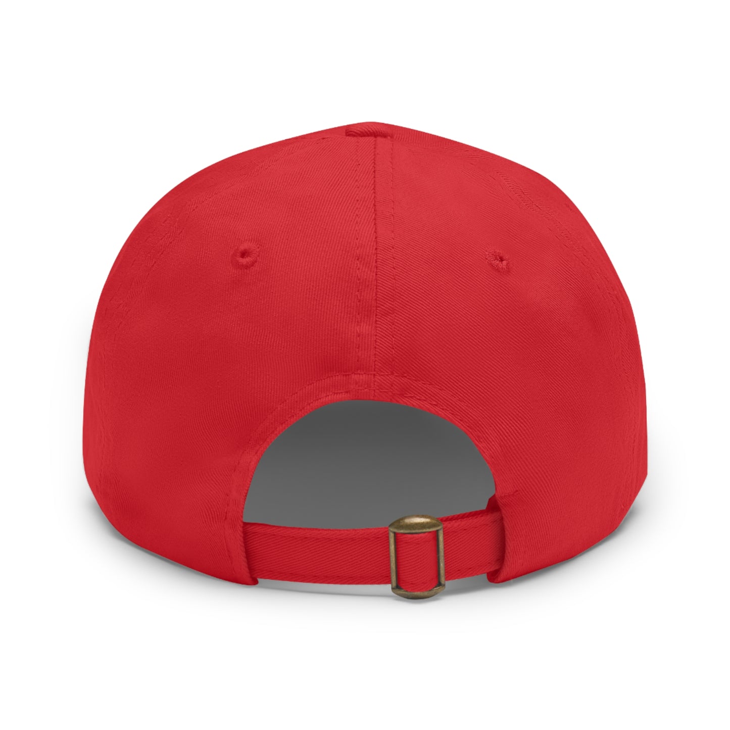 Tomato Dad Hat with Leather Patch (Round)