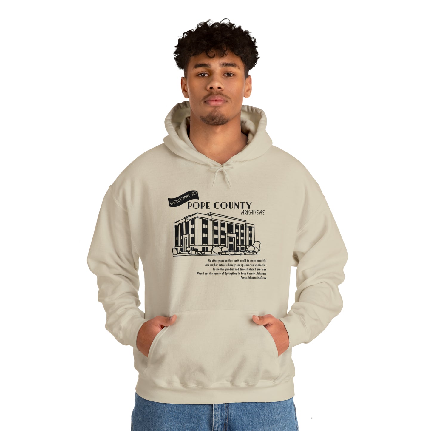 Courthouse Postcard Unisex Heavy Blend™ Hooded Sweatshirt
