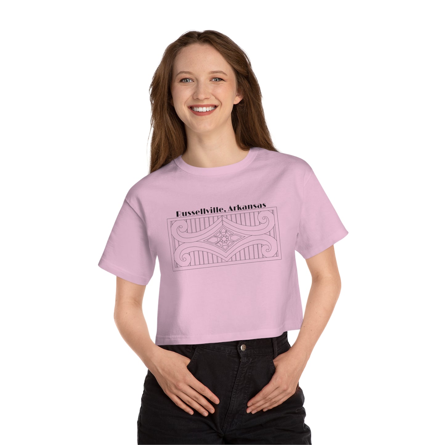 Courthouse Deco 2 Cropped T-Shirt